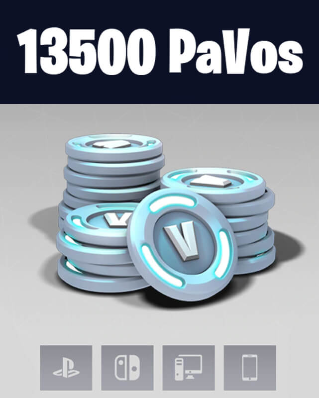 CODIGO DE 13500 PAVOS FORTNITE